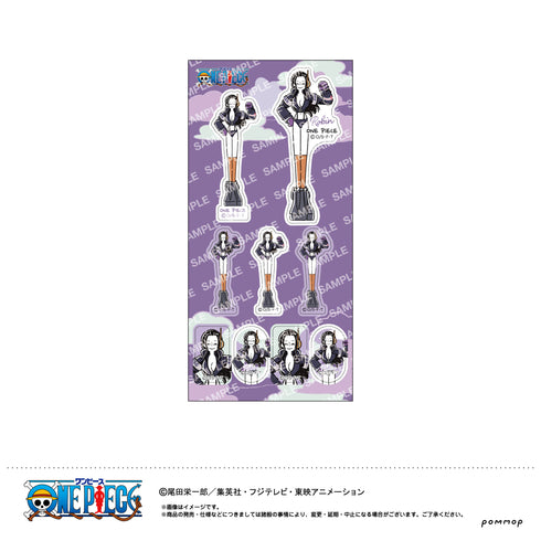 『ワンピース ONE PIECE』ステッカー-ゆるスタ第1弾-(G ロビン)